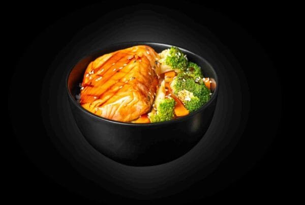 Grilled Salmon Teriyaki Bowl