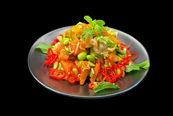 Spicy Kissed Salmon Salad